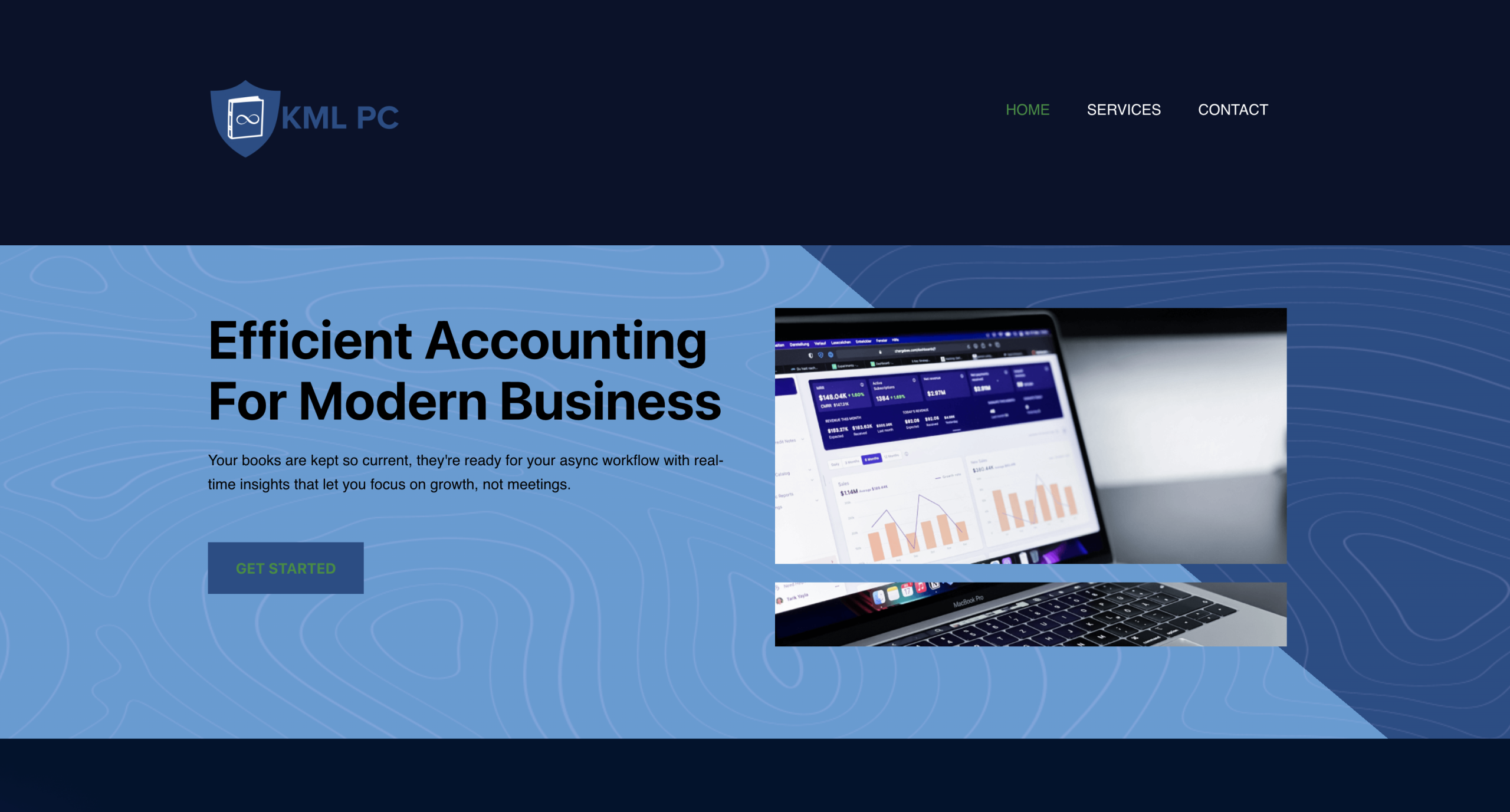 KML PC accounting firm website